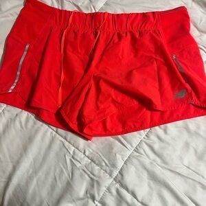 New Balance Bright Red Running Shorts